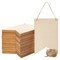 48 Pack Unfinished Blank Wood Signs for DIY Crafts, Painting, and Engraving Wall Decorations (5.9 x 3.8 x 0.1 In)